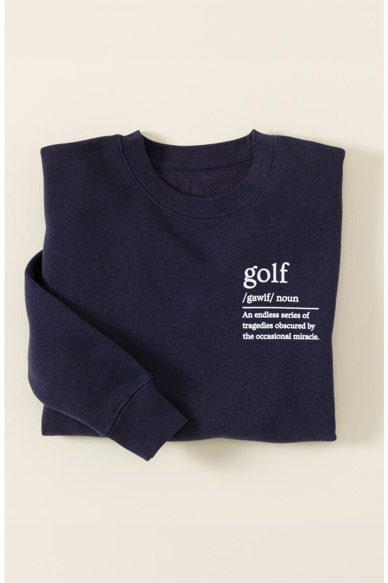 The Definition of Golf Sweatshirt, Alternate, color, Navy Blue