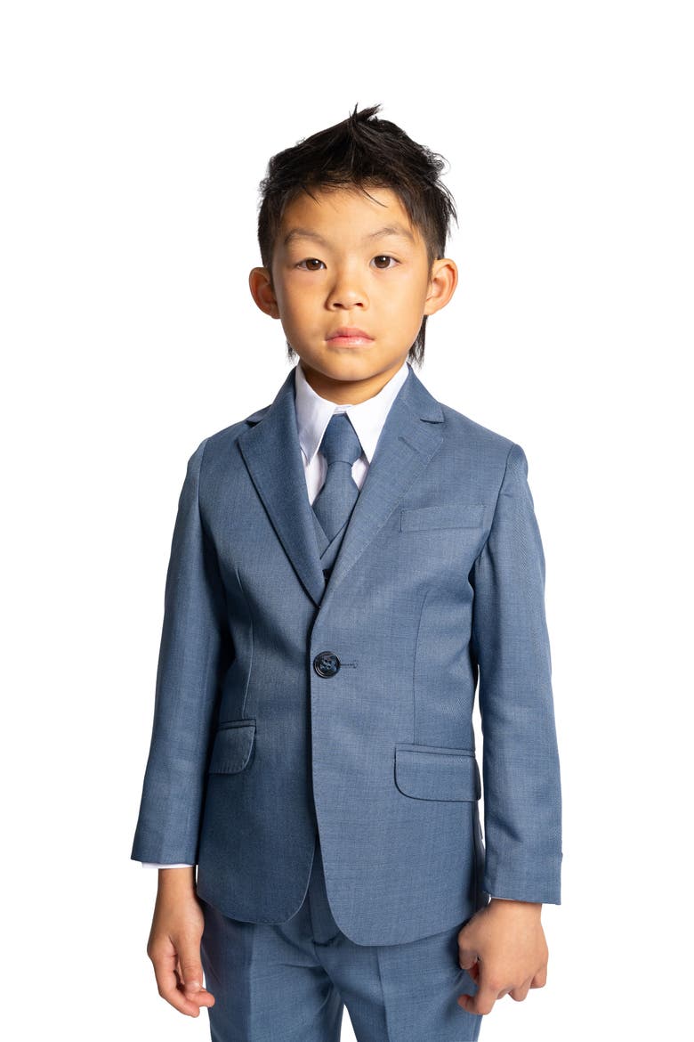 Kids' Osiris 5-Piece Slim Fit Suit, Alternate, color, Jean Blue