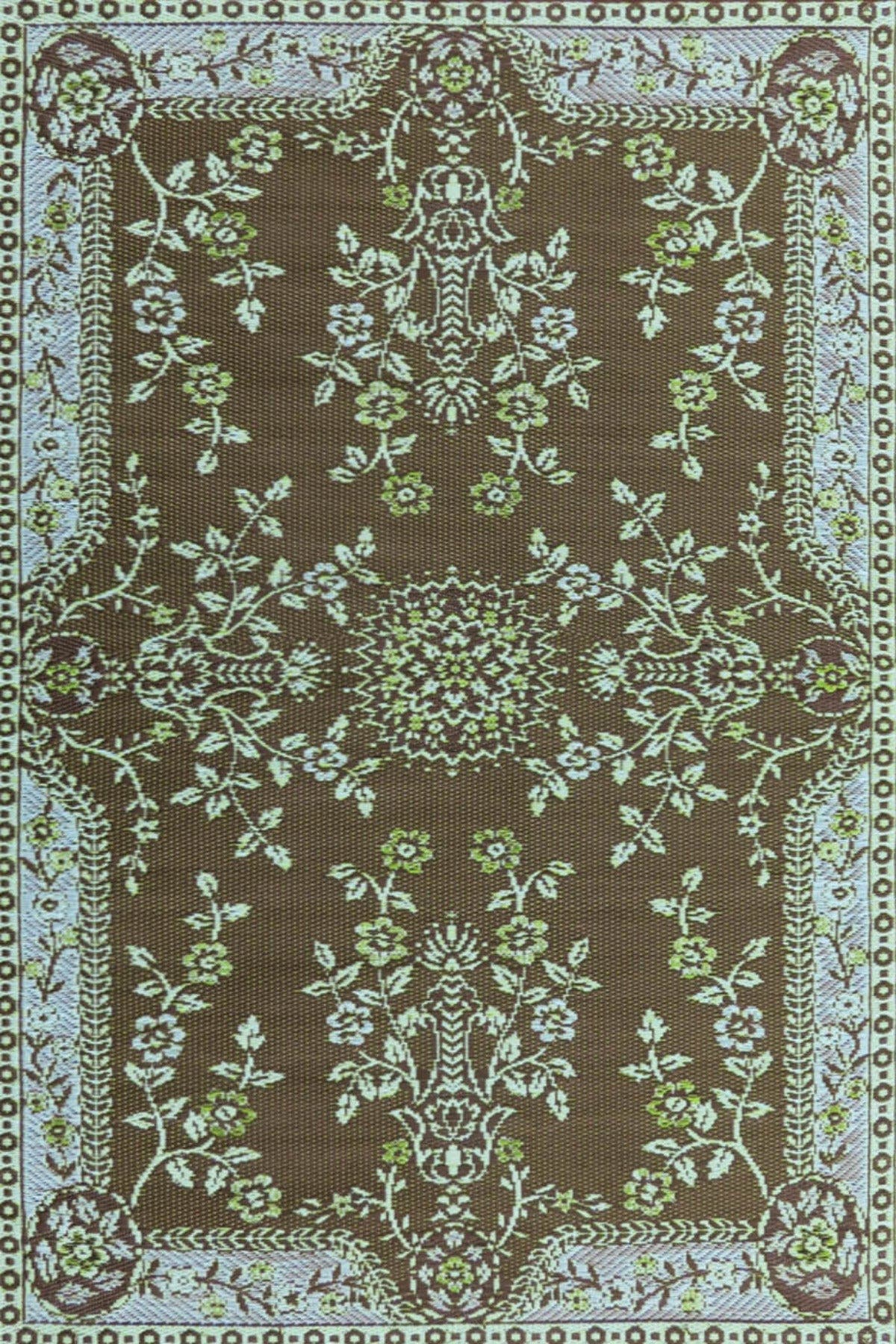Teal Brown - 5'x8'