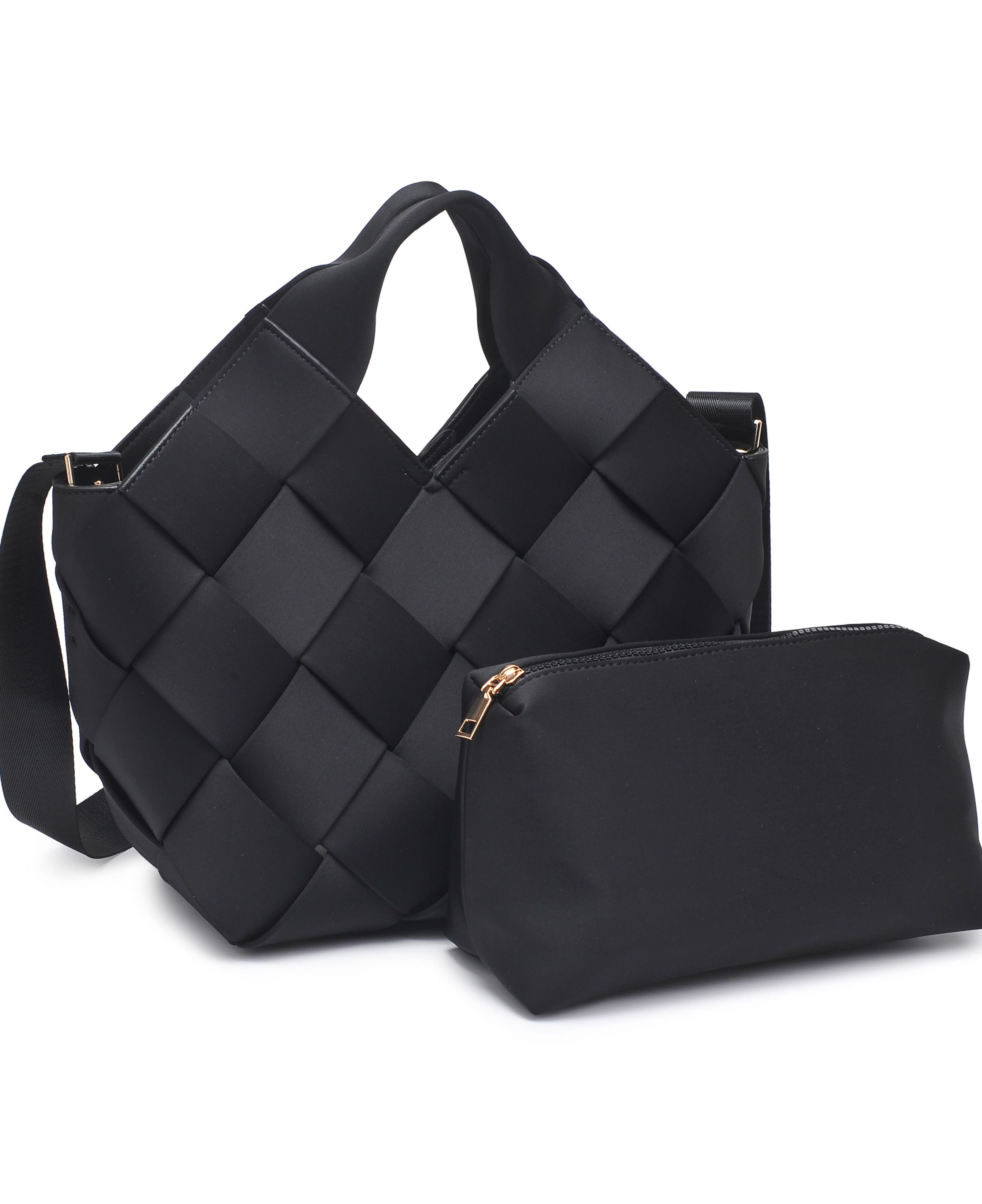 Sol and Selene Resilience - Woven Neoprene Bag, Alternate, color, Black