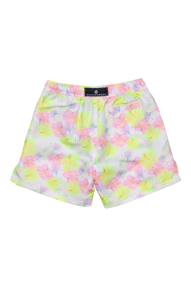 Kids' Vacay UPF 50+ Swim Trunks, Alternate, color, YELLOW MULTI