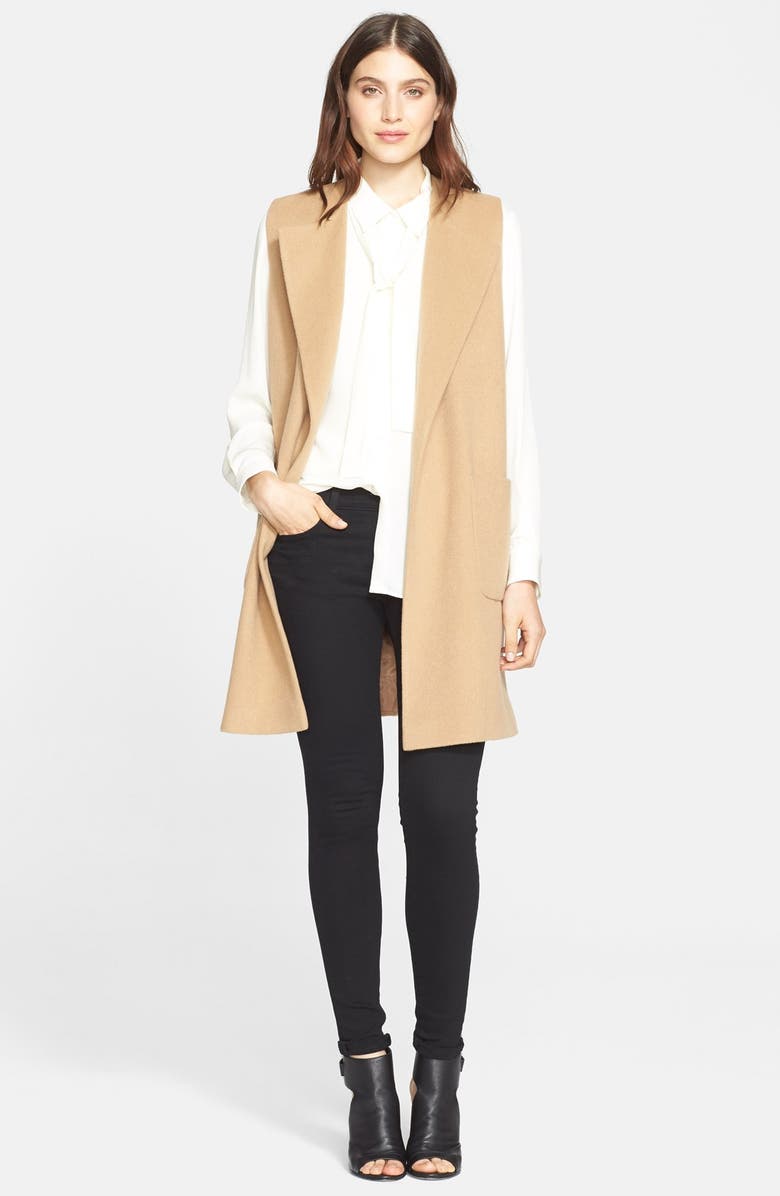 Helene Berman 'Edge to Edge' Wool Blend Waistcoat, Alternate, color,