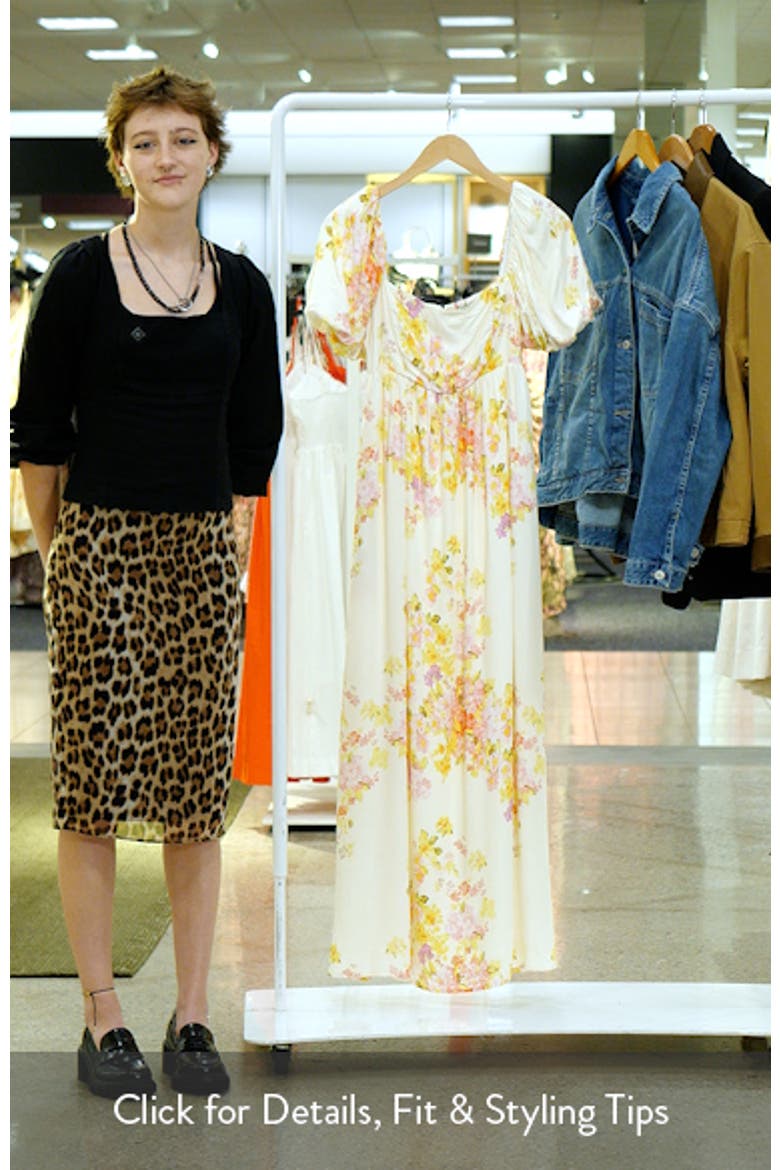 Delaney Floral Puff Sleeve Maxi Dress video