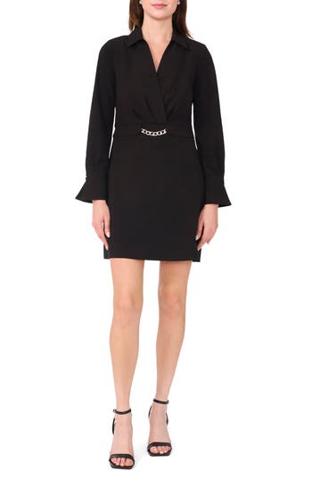 Halogen ® Chain Long Sleeve Minidress
