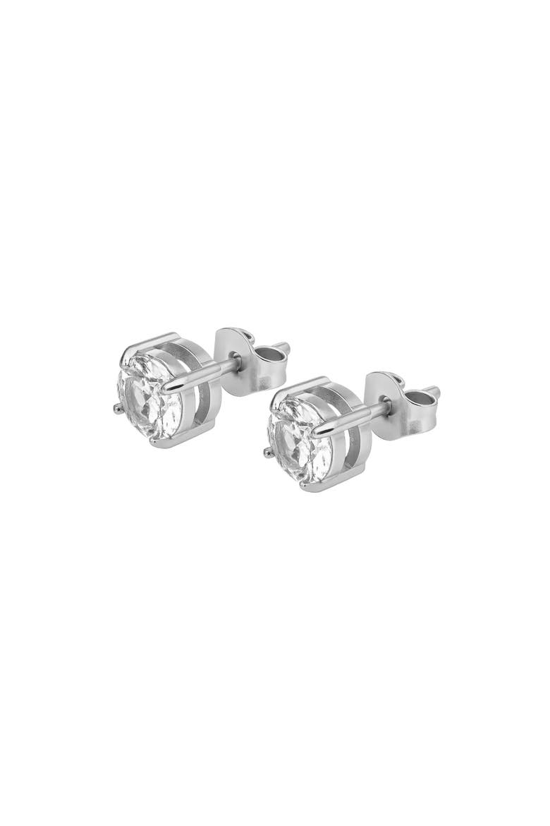 Emma Timeless Sparkle Crystal Stud Earrings, Main, color, Silver