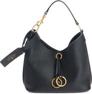 Balenciaga Small Carrie Grained Leather Hobo Bag