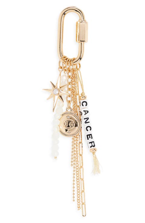 Zodiac Bead Bag Charm