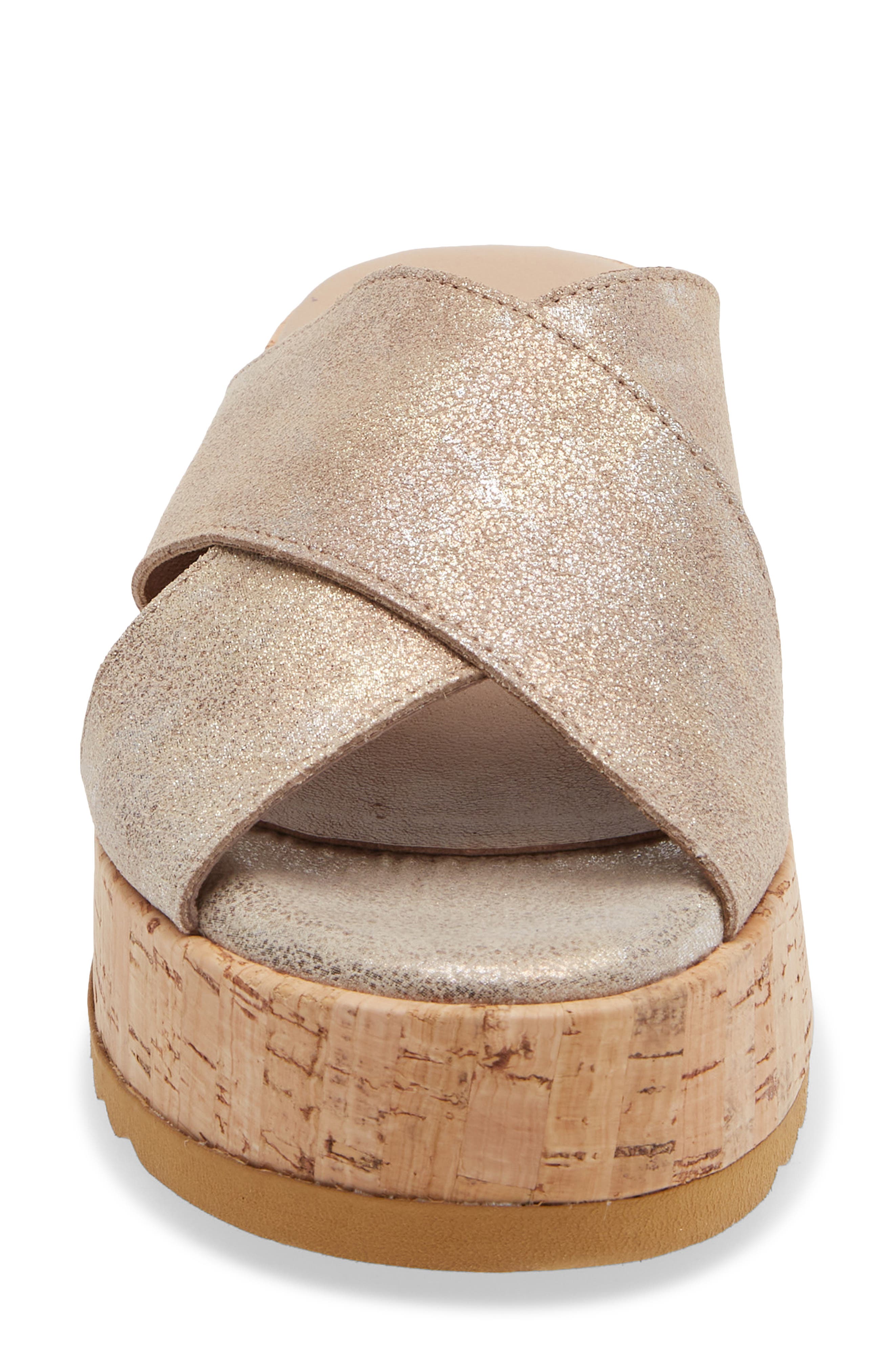Kali Platform Slide Sandal, Alternate, color, GRANITO CORDA