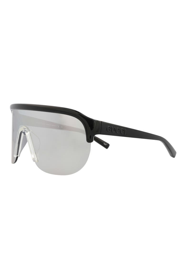 99mm Shield Sunglasses, Alternate, color, BLACK BLACK SILVER