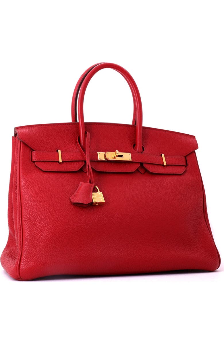 Pre-Owned Hermes Birkin Handbag Red Togo with Gold Hardware 35, Alternate, color, Rouge Garance