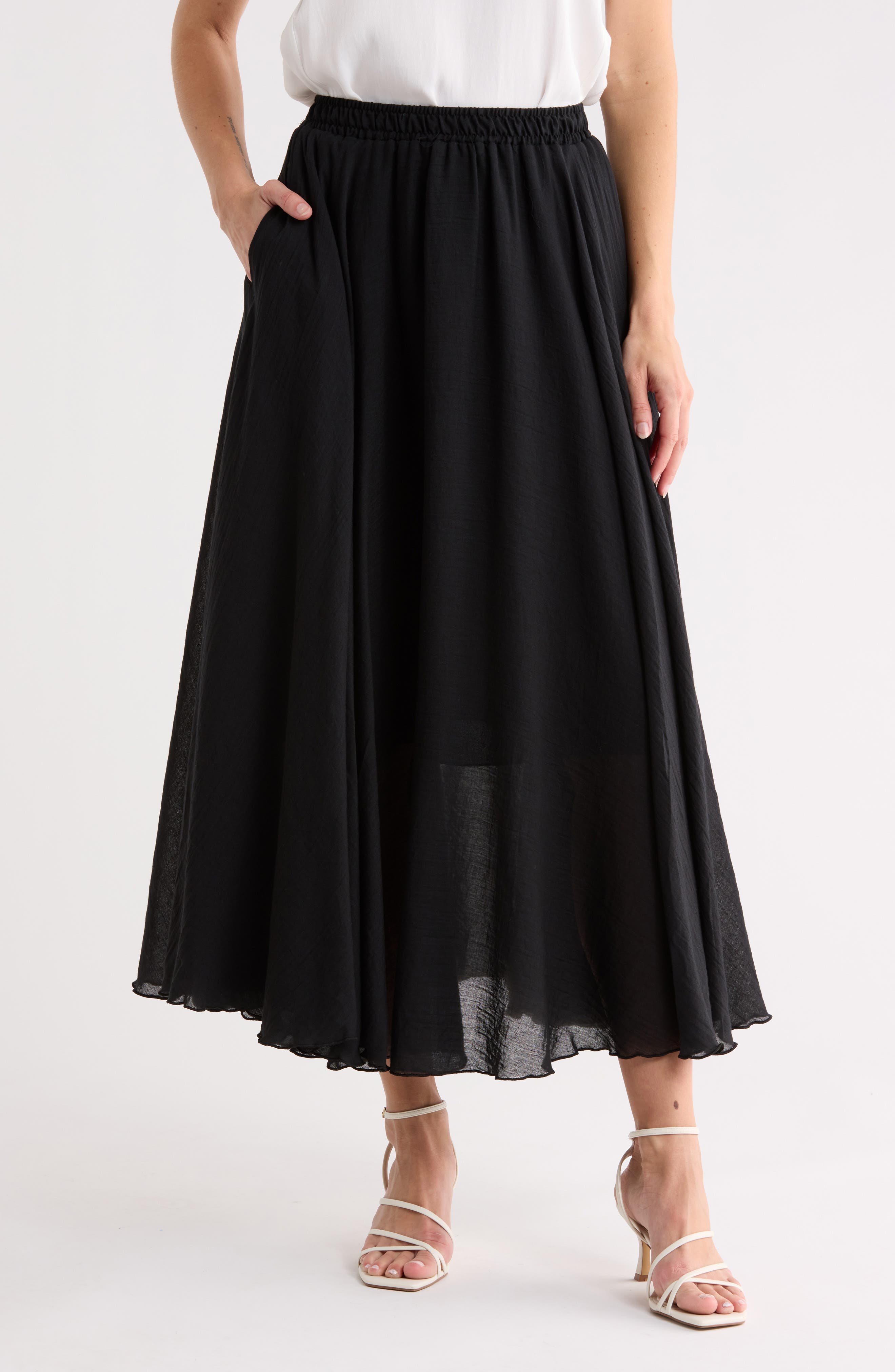 MAX STUDIO Gauze Skirt
