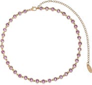 Ettika Cubic Zirconia Bezel Necklace