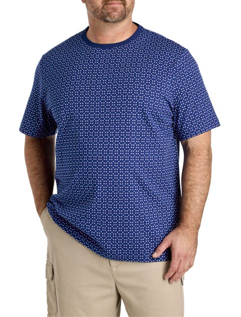 Big & Tall Moisture-Wicking Petal Printed T-Shirt