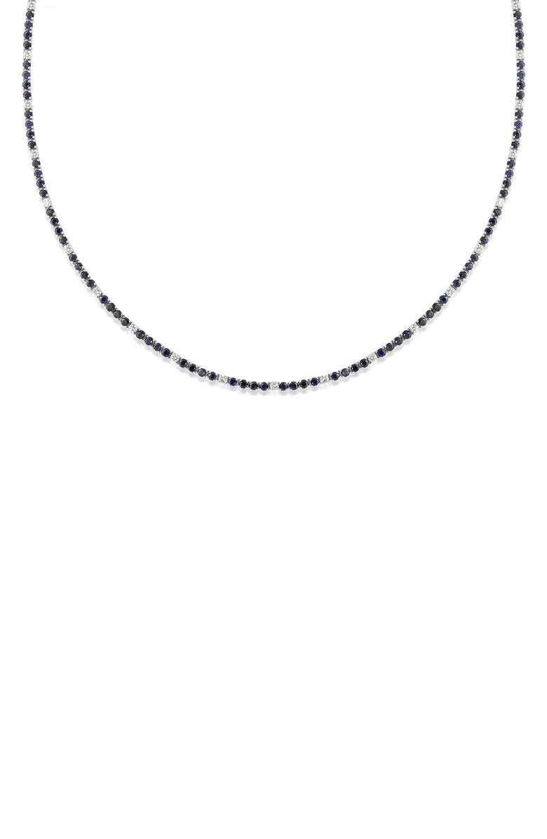 VALANI ATELIER Sapphire & Diamond Eternity Necklace, Alternate, color, 