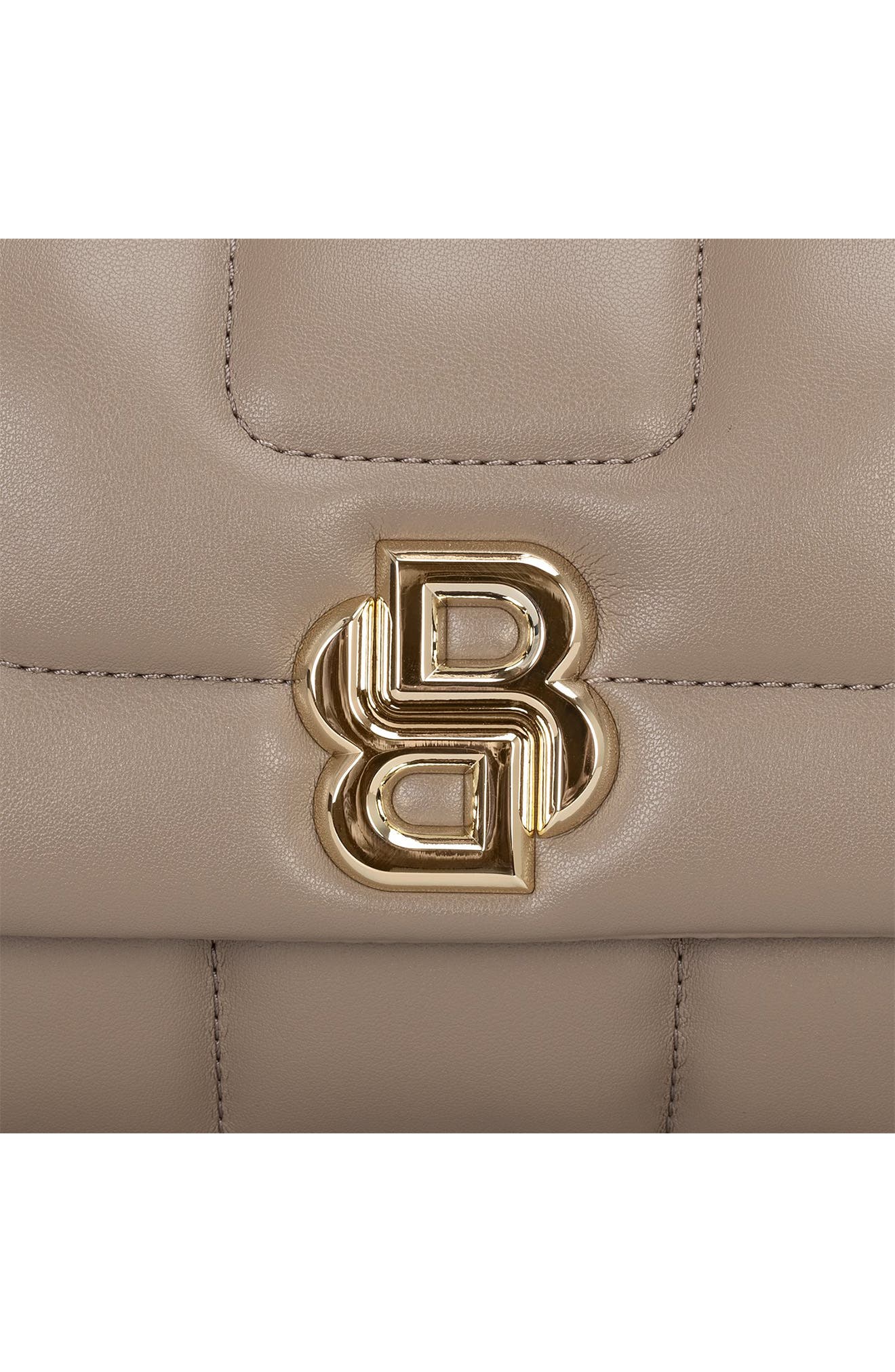 HUGO B Icon Quilted Faux Leather Convertible Shoulder Bag, Alternate, color, 