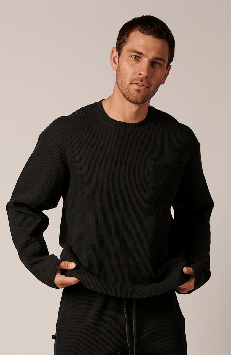 LEISURE LAB Cozy Cotton Crewneck, Main, color, Fireside