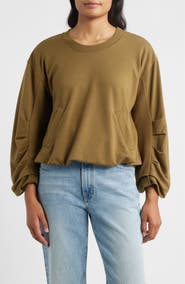 CITY BLUES Pleated Sweatshirt