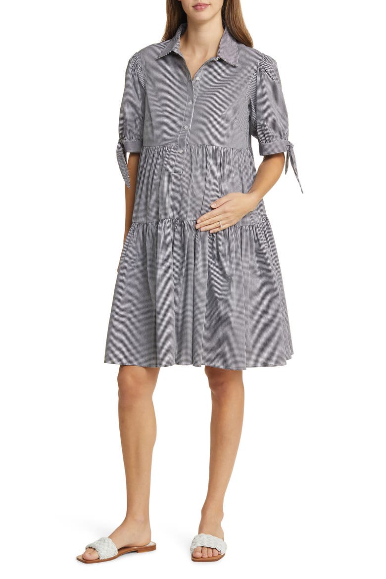 Babette Dress, Main, color, GINGHAM