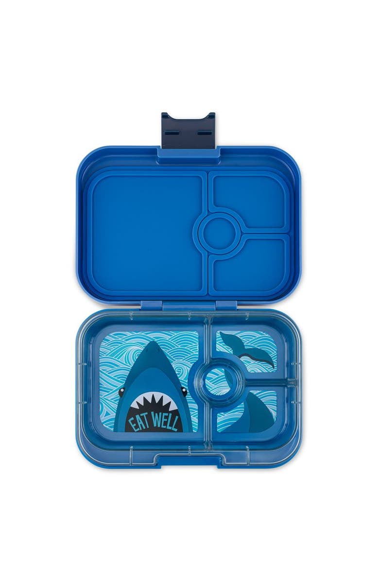 Yumbox Panino Leakproof Bento Lunch Box Sandwich-Friendly, Main, color, Surf Blue Shark