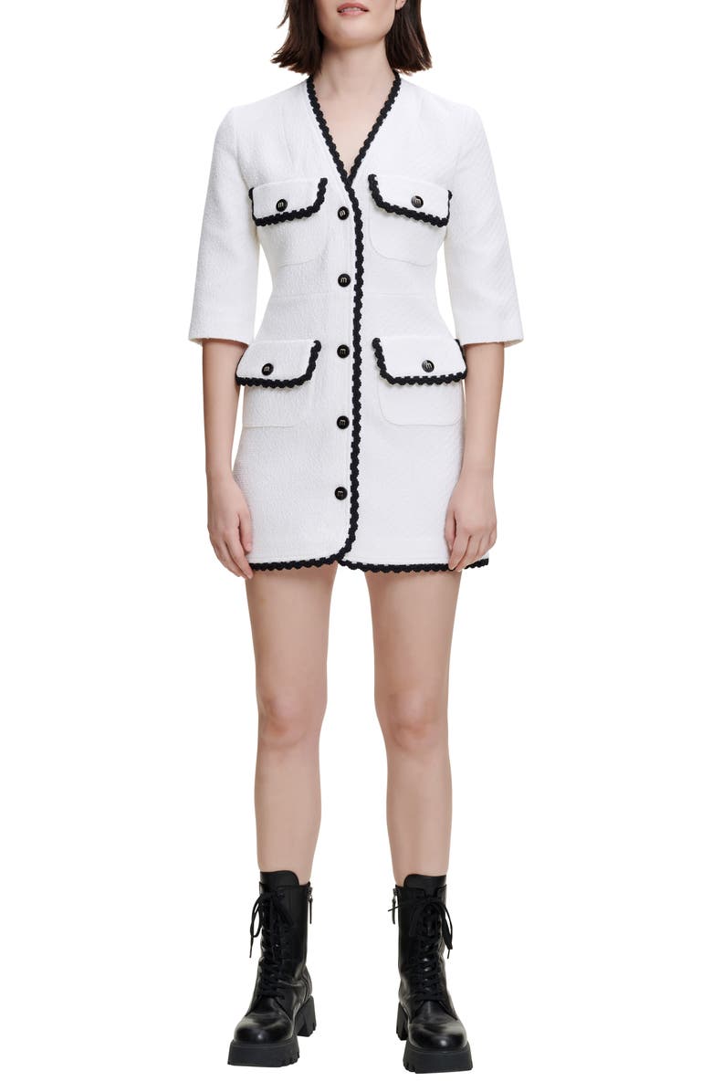 maje Ritosio Bouclé Style Dress, Main, color,