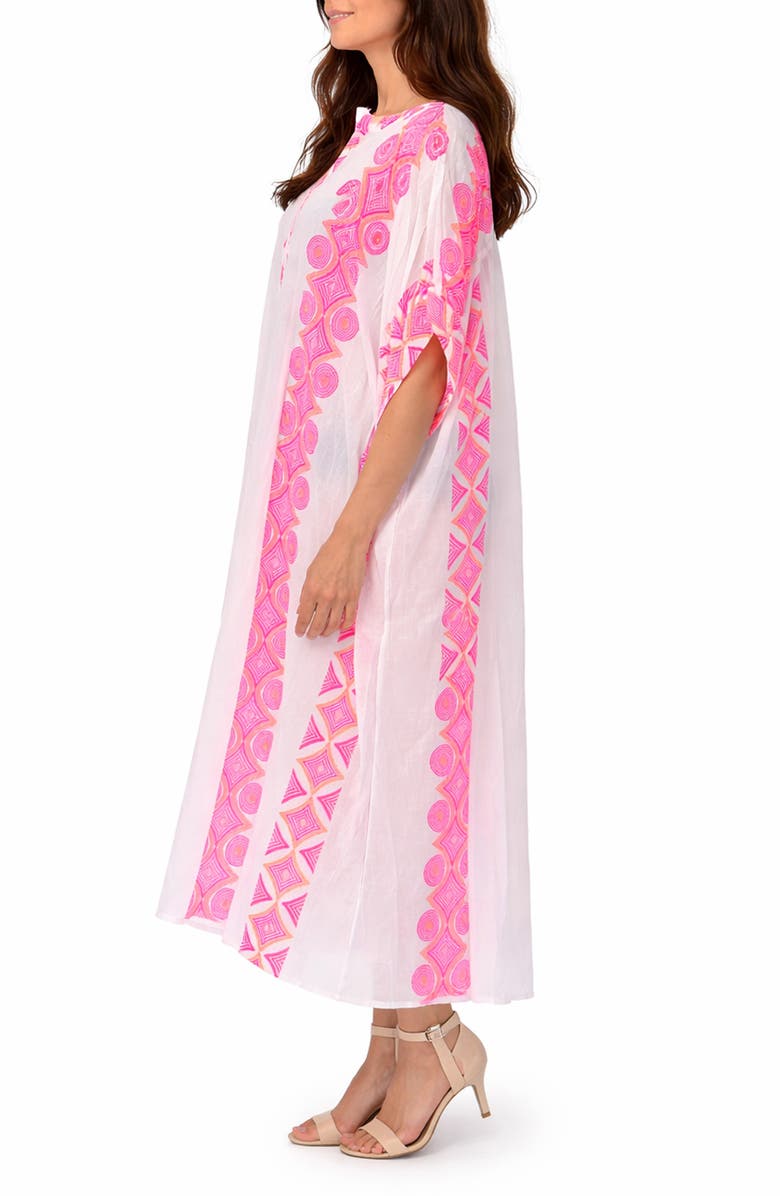 RANEES <p>Geometric Cotton Cover-Up</p>, Alternate, color, Pink