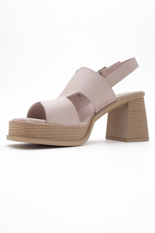 Forever & Always Shoes Zennia Leather Platform Sandal