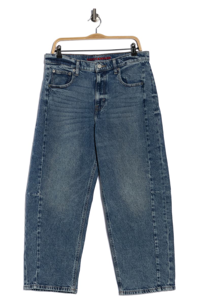 Lucky Brand Barrel Leg Jeans, Alternate, color, Avondale