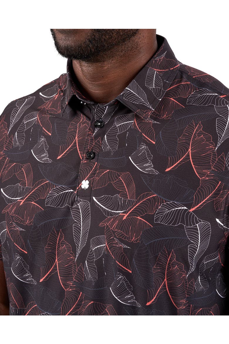 Tropical Luck Polo, Alternate, color, Black