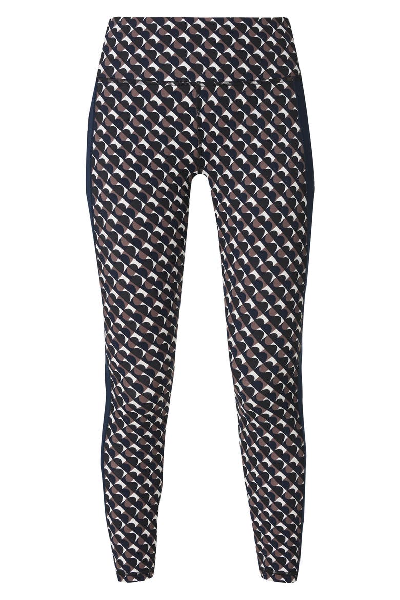 Geo Print Side Stripe Leggings, Alternate, color, BLACK BAUHAUS PRINT