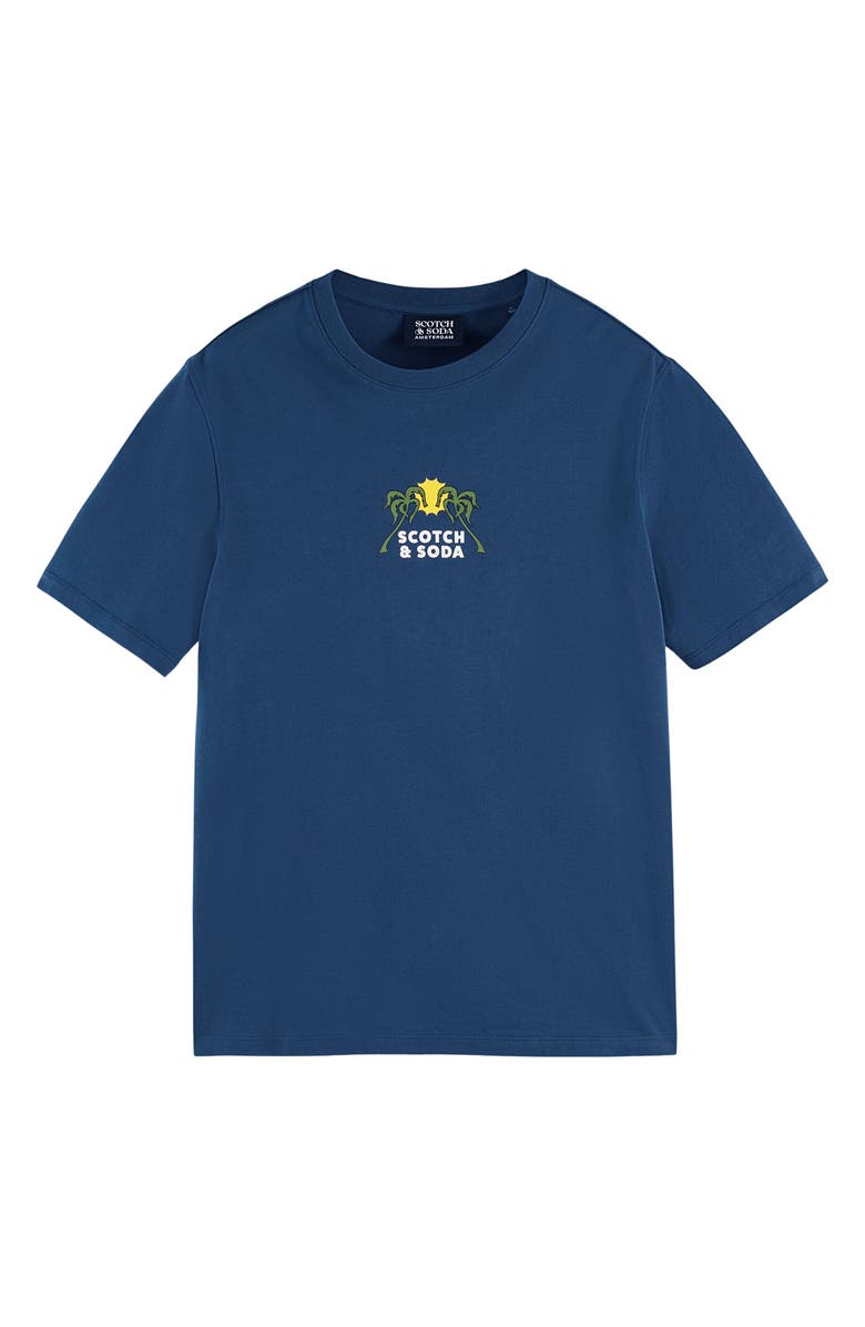 Scotch & Soda Crewneck Graphic T-Shirt, Alternate, color, Insignia Blue