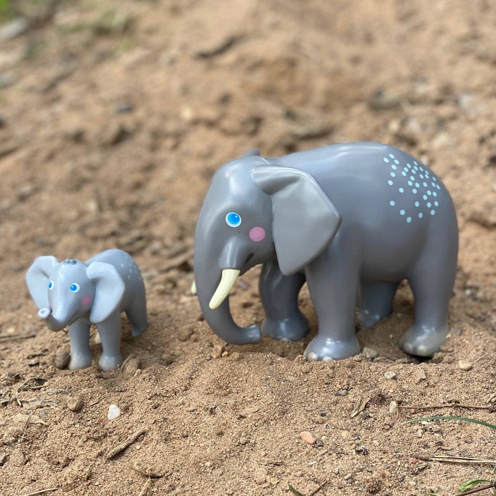 Little Friends Elephant - Chunky Plastic Zoo Animal Toy Figure