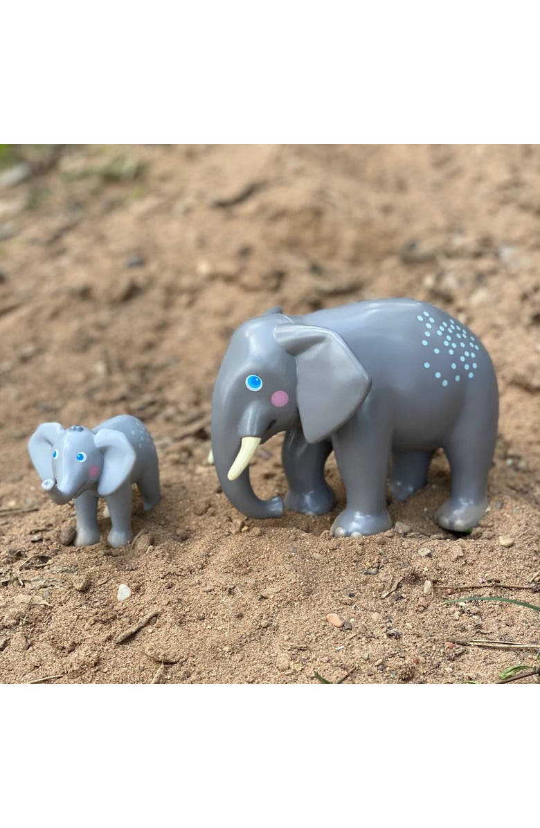 HABA Little Friends Elephant - Chunky Plastic Zoo Animal Toy Figure, Alternate, color, Multi