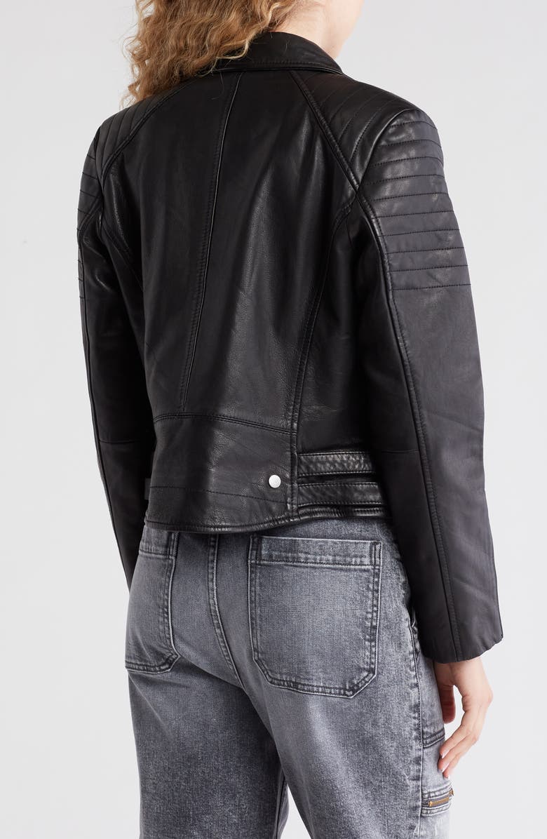 AllSaints Papin Leather Biker Jacket, Alternate, color,
