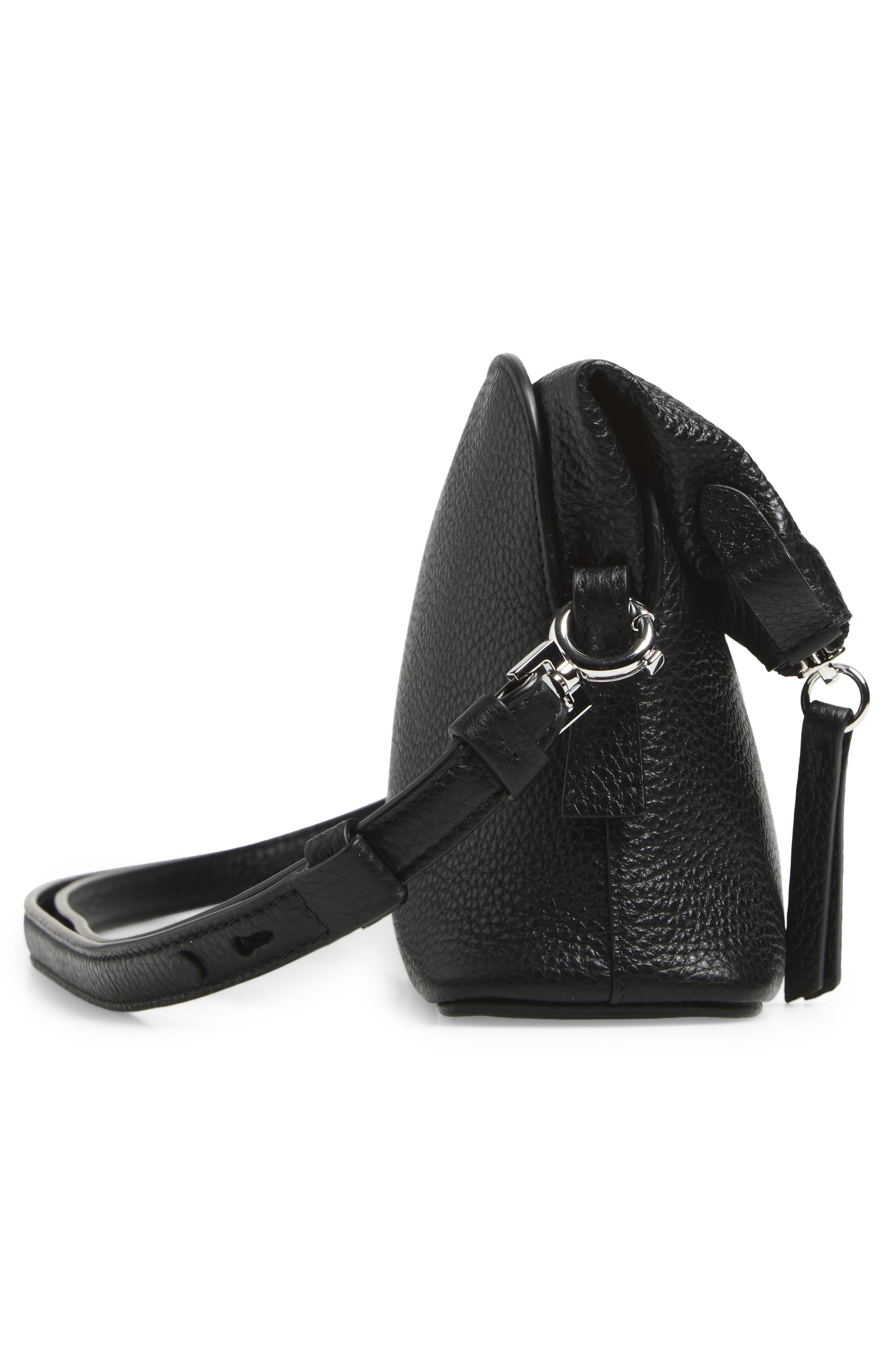 Maison Margiela 5AC Leather Crossbody Bag, Alternate, color, Black