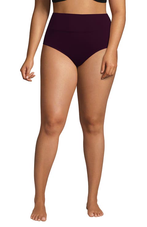 Chlorine Resistant Pinchless High Waisted Bikini Bottoms
