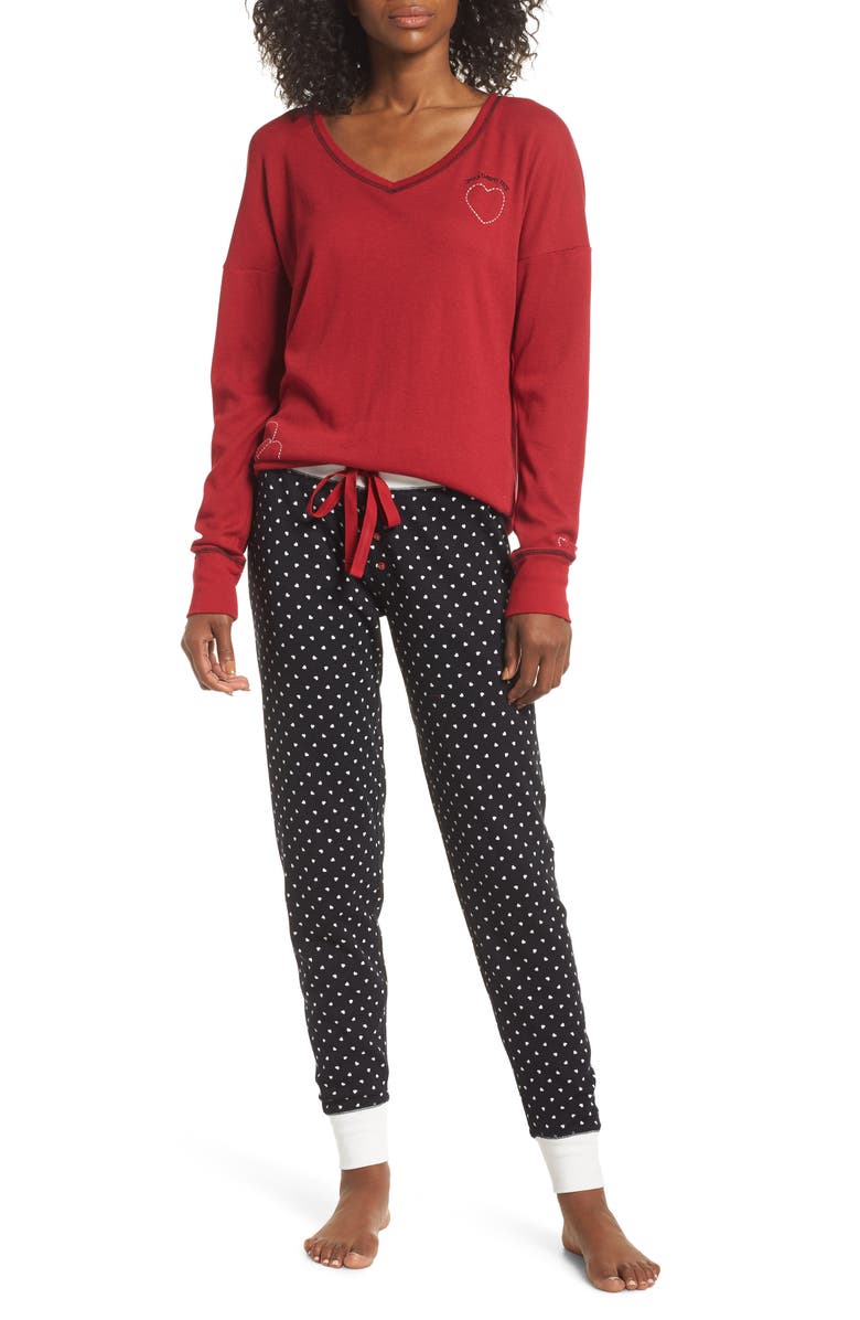 PJ Salvage Thermal Pajamas, Main, color,