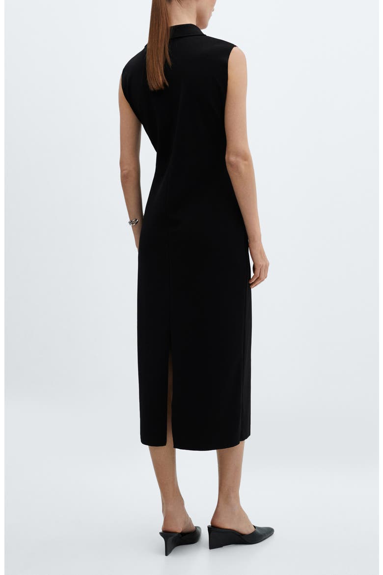 Mazip Collared Sheath Dress, Alternate, color, BLACK
