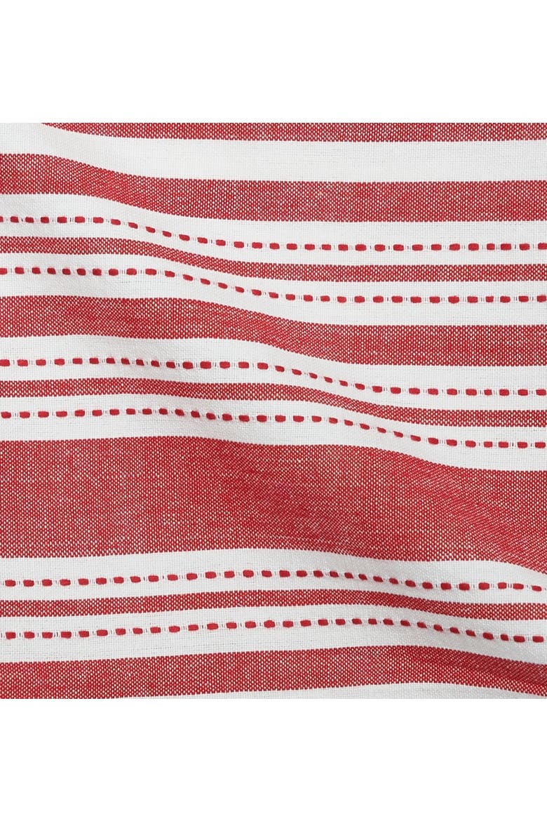Warner Scarlet Woven Reversible Cloth Napkin Set of 6, Alternate, color, Red