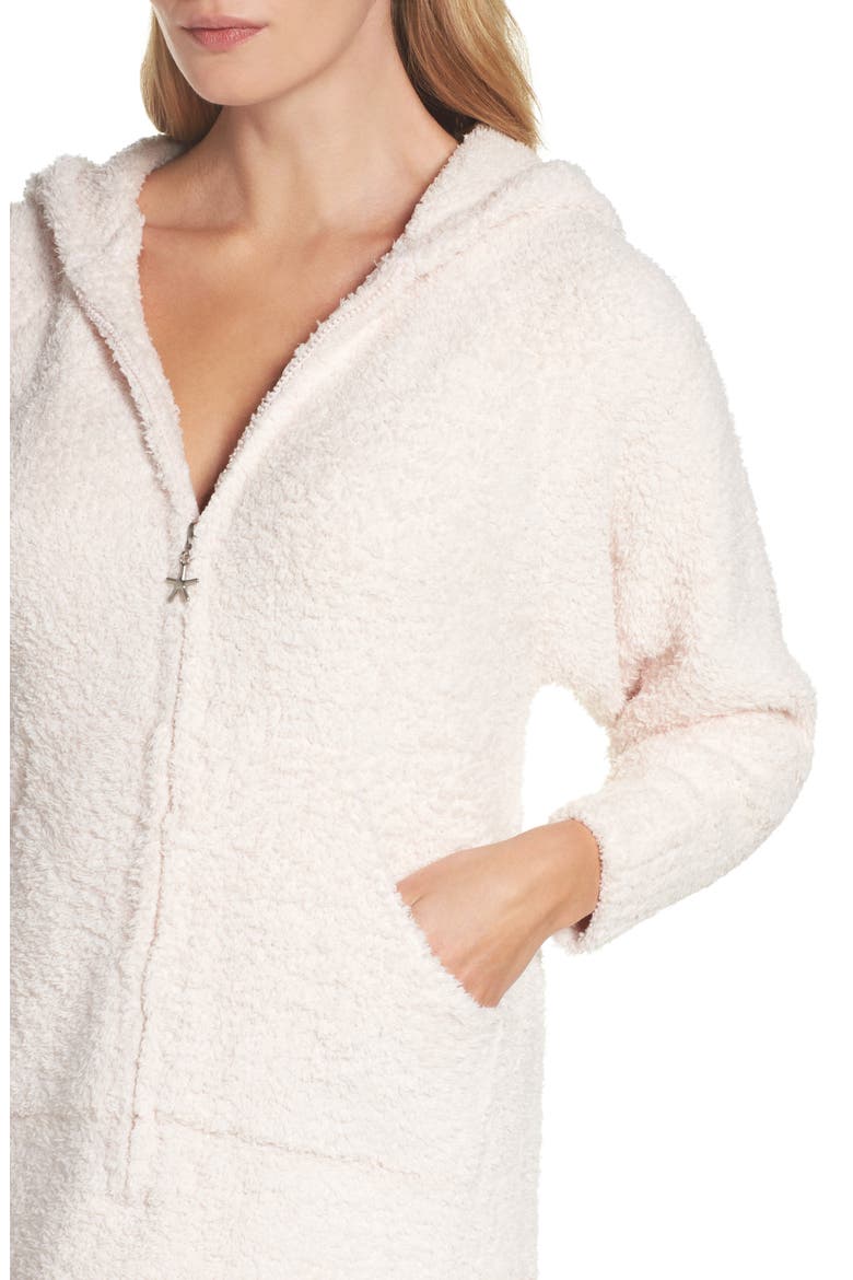 CozyChic® Hooded Zip Robe, Alternate, color, PINK