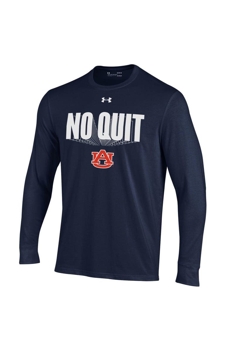 Under Armour Youth Under Armour Navy Auburn Tigers Unity Bench Long Sleeve T-Shirt, Alternate, color, 