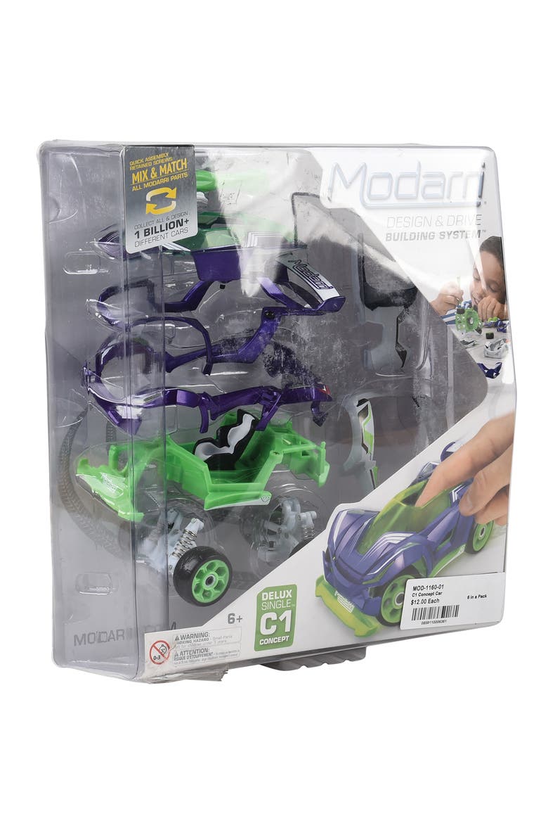 C1 Concept Car Deluxe Single Diy Design and Build Toy Car, Ages 6+, Alternate, color, Multicolored