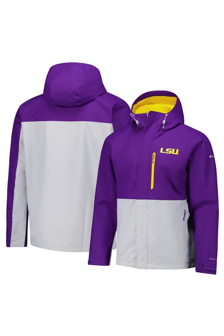 Men's Columbia  Purple LSU Tigers Field Bound Omni-Tech™ Full-Zip Jacket, Alternate, color, Purple