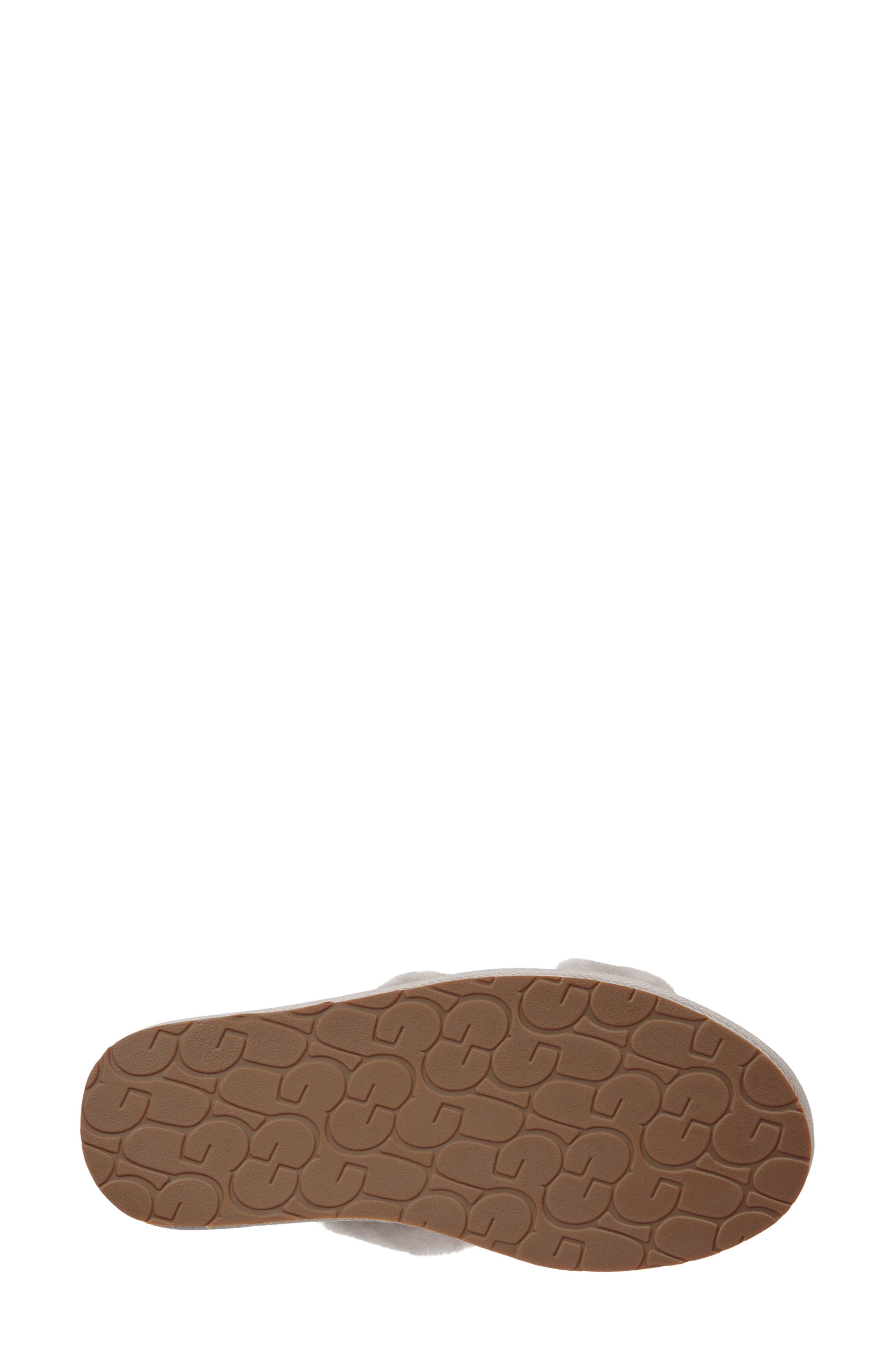 UGG<sup>®</sup> Abela Genuine Shearling Flip Flop, Alternate, color, 