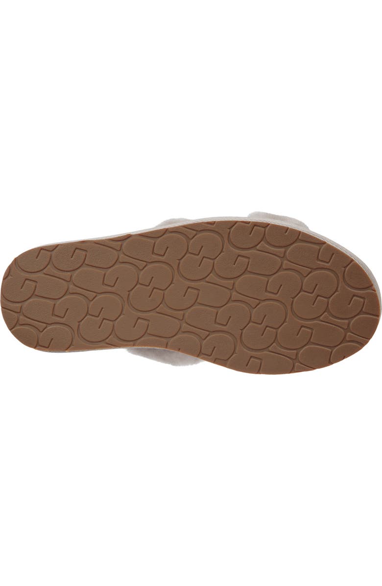 UGG<sup>®</sup> Abela Genuine Shearling Flip Flop, Alternate, color,