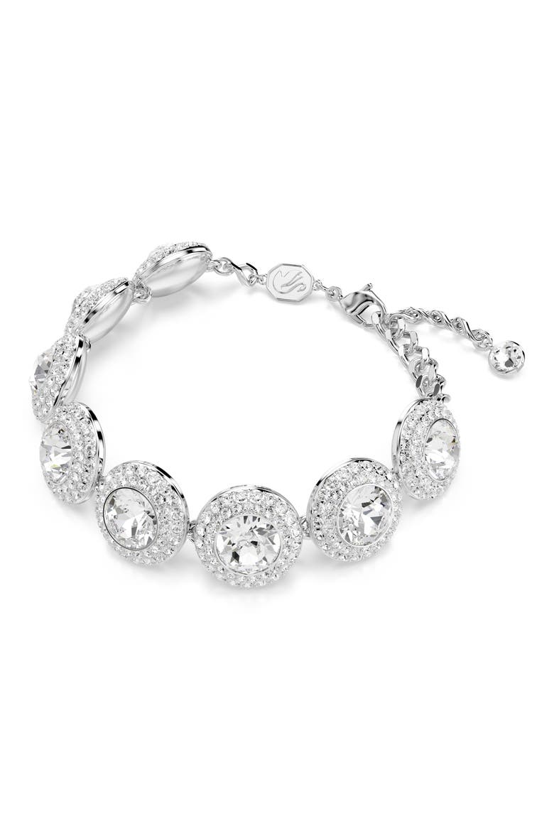 Una Angelic Crystal Bracelet, Alternate, color, WHITE/ SILVER