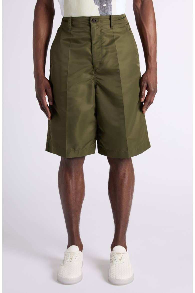 Water Repellent Nylon Satin Shorts, Main, color, 3293 SHRUB