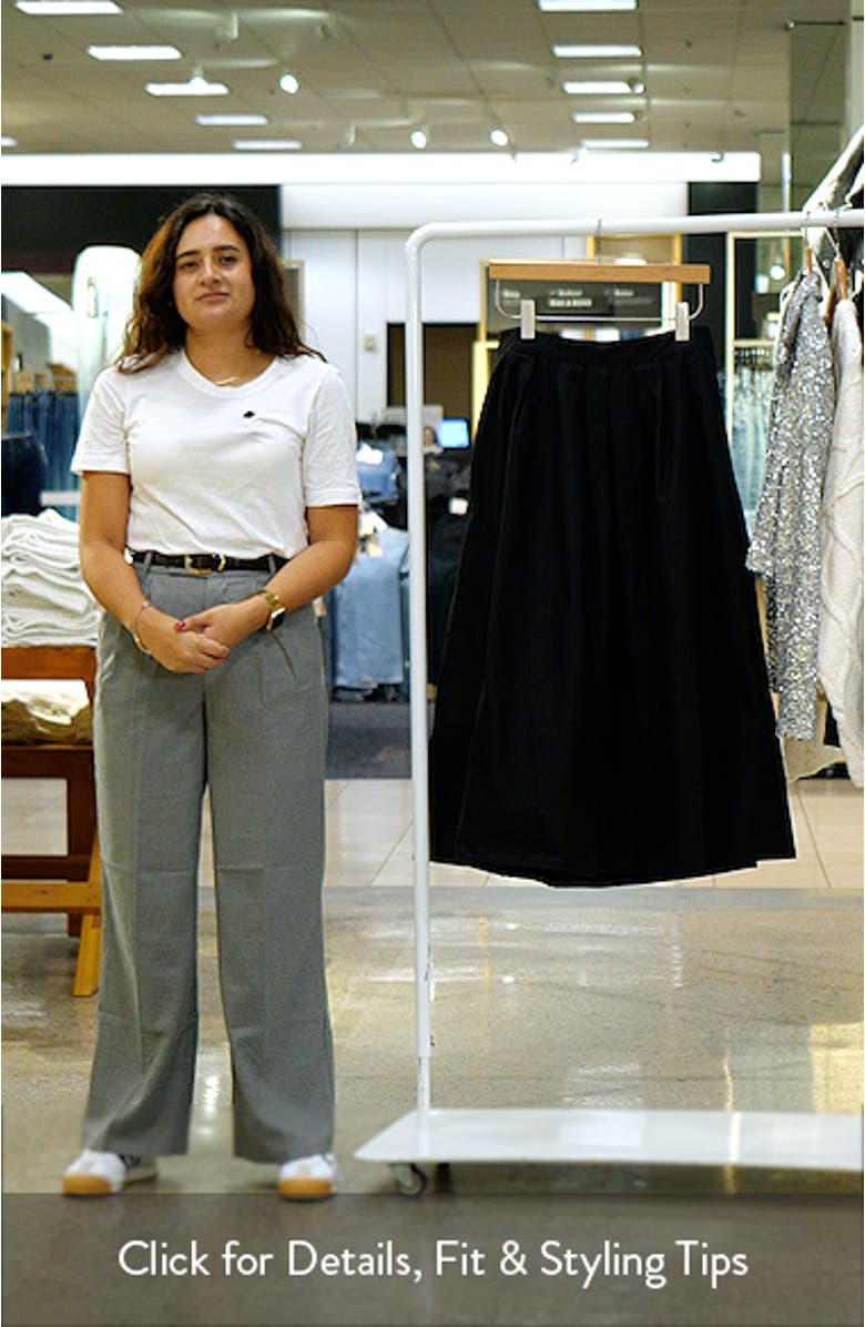 Cotton Midi Skirt, sales video thumbnail