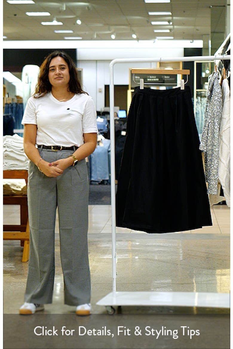 Cotton Midi Skirt video