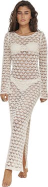 Beach Life by Gottex Rama Open Back Crochet Maxi Dress Cover-Up