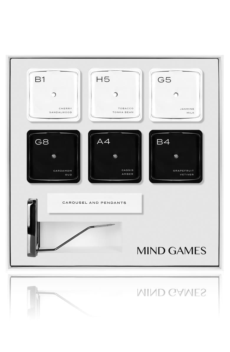 MIND GAMES Chess Set of 6 Luxury Votive Candles & Carousel, Alternate, color,